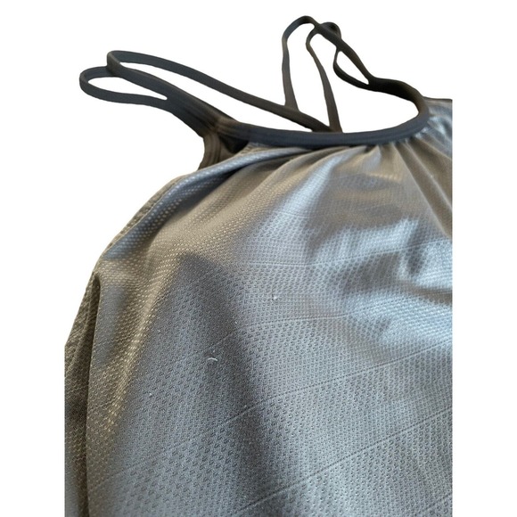 Women’s ATHLETA Size S Gray Black Hidden Agenda Strappy Tank Top Shirt Small Bra - Picture 6 of 9